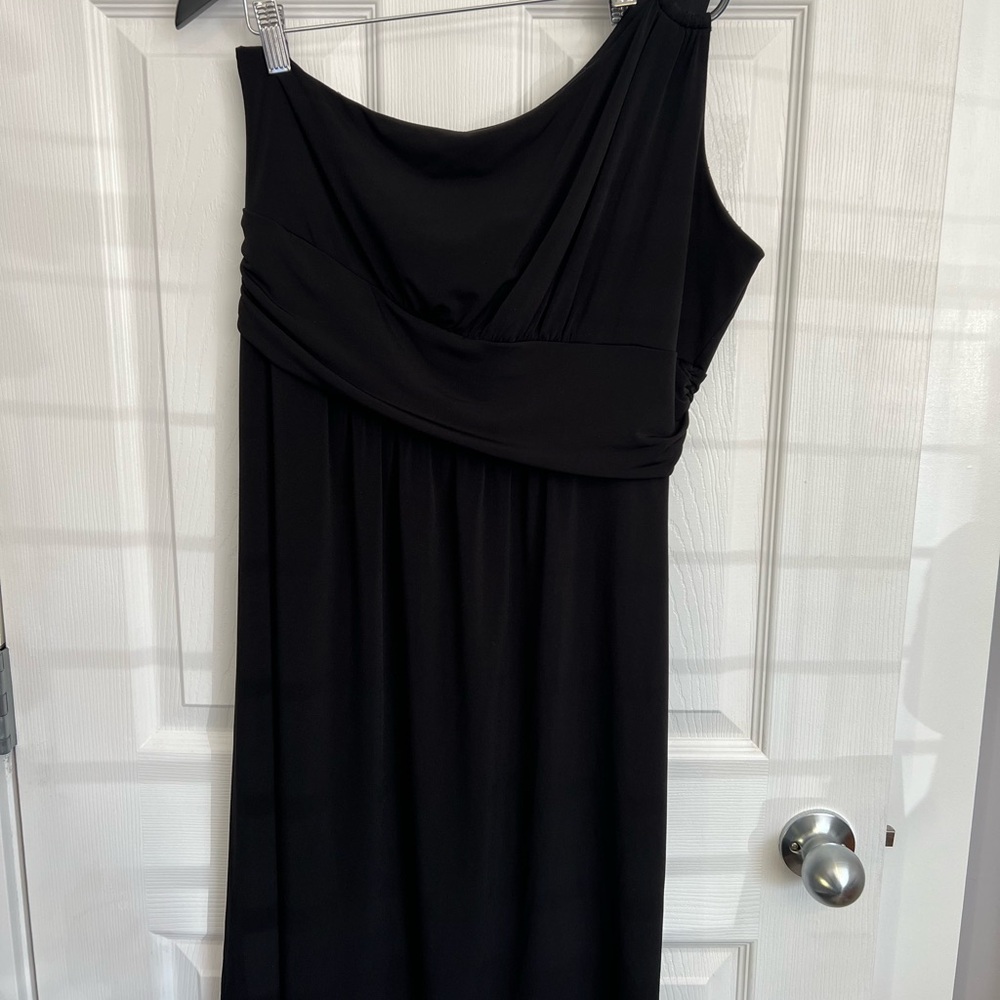 Reitmans Black One-Shoulder Dress